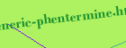 generic phentermine