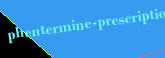 phentermine prescription online